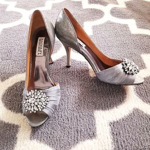 Badgley Mischka Pearson D'Orsay Glam Jeweled Heel